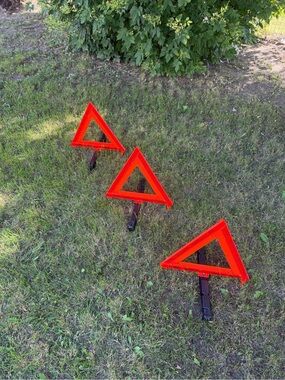 Set of 3 Safety Reflective Warning Triangles